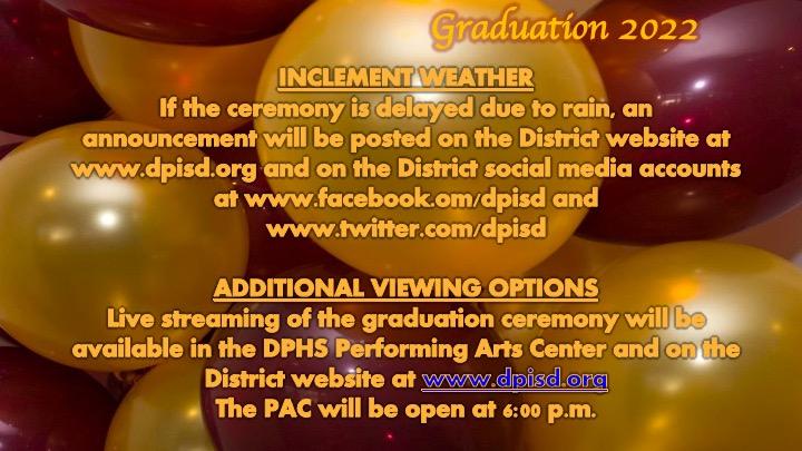 Weather graduation info